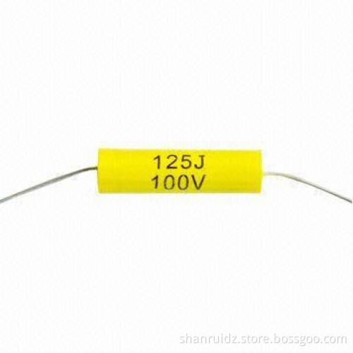 Metallized Polyester Film Capacitor, Axial with Good Self-healing Effect